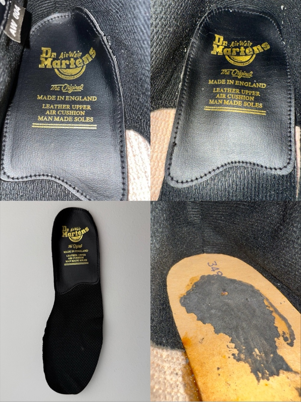 Dr. Martens Boots Vintage England Envy Black Greasy Leather MIE Platforms UK 6 - Picture 14 of 16